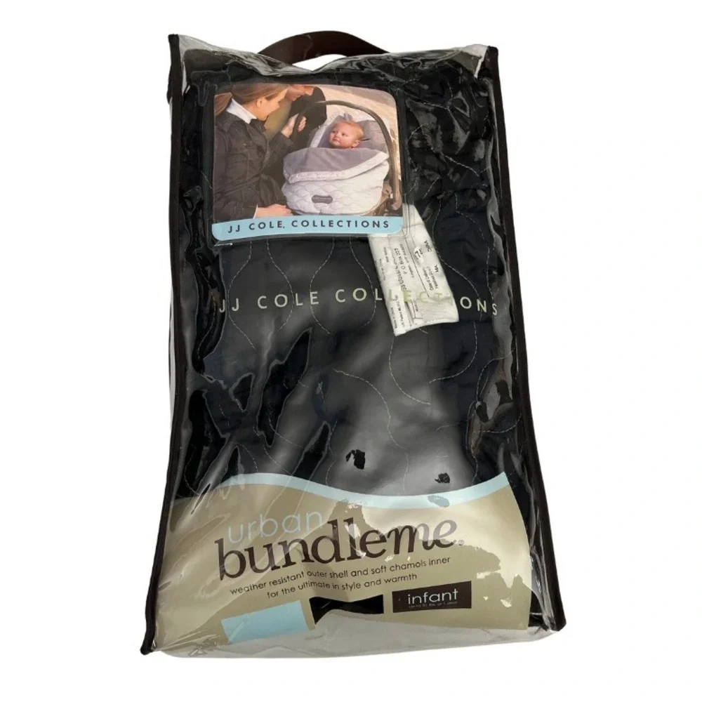 JJ Cole Bundle Me Car Seat Stroller Bunting Bag Black‎ Wind Water Resistant
